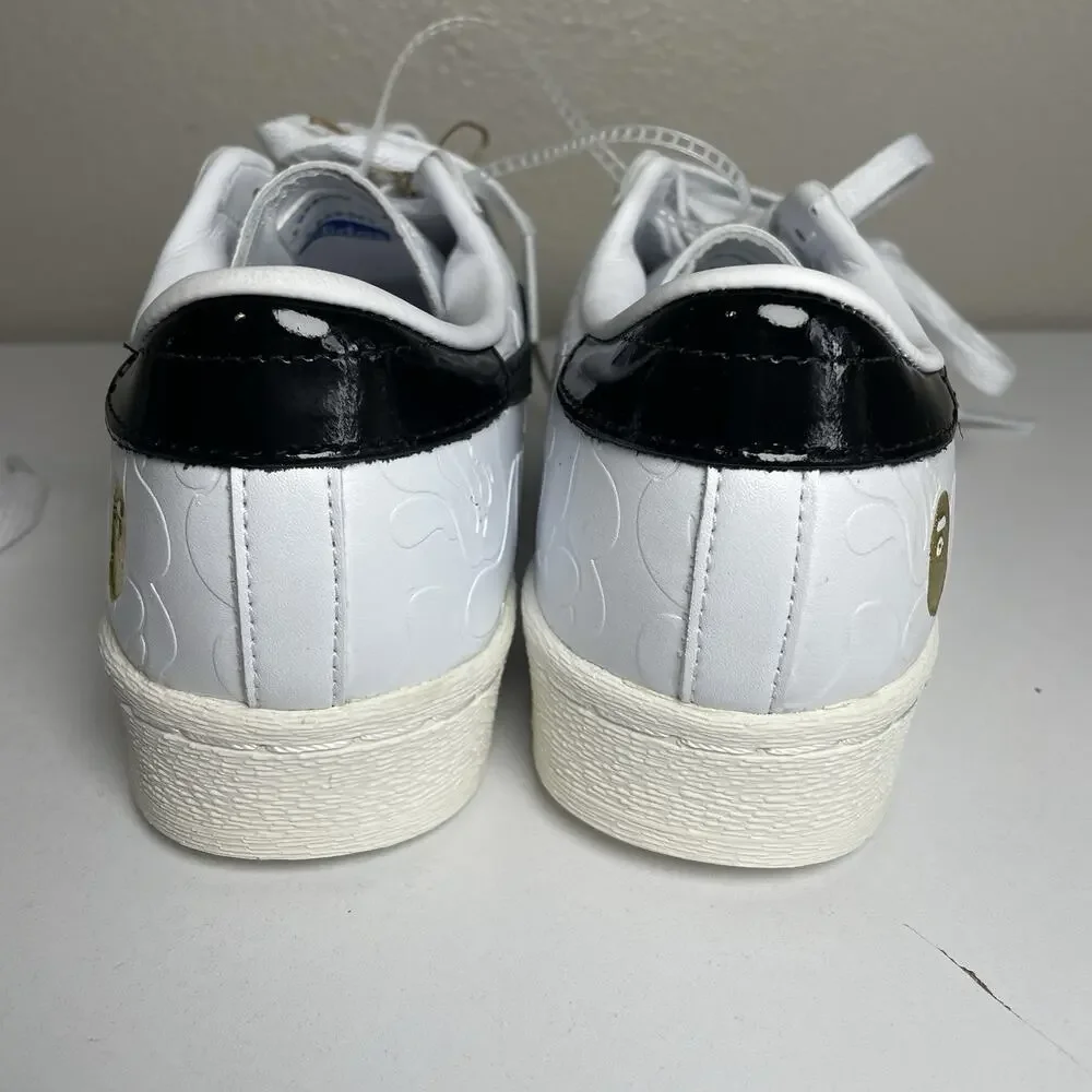 Bape X adidas Sz 7 Superstar Vintage Sneakers Classic Retro Originals Shoes Men